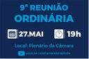 9ª Reunião Ordinária acontece nesta terça, 27