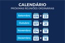 Calendário das próximas Reuniões Ordinárias 