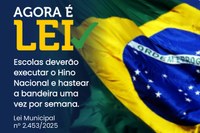 Escolas de Capitólio voltarão a executar o Hino Nacional e hastear a Bandeira semanalmente
