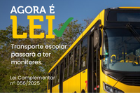 Transporte escolar passará a ter monitores