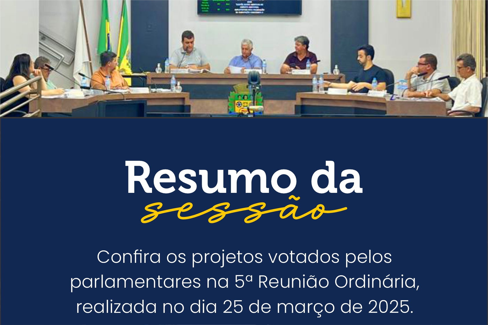 Vinte projetos de lei são aprovados na 5ª Ordinária de 2025